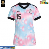Belgien Thomas Meunier #15 Auswärtstrikot Frauen EM 2024 Kurzarm